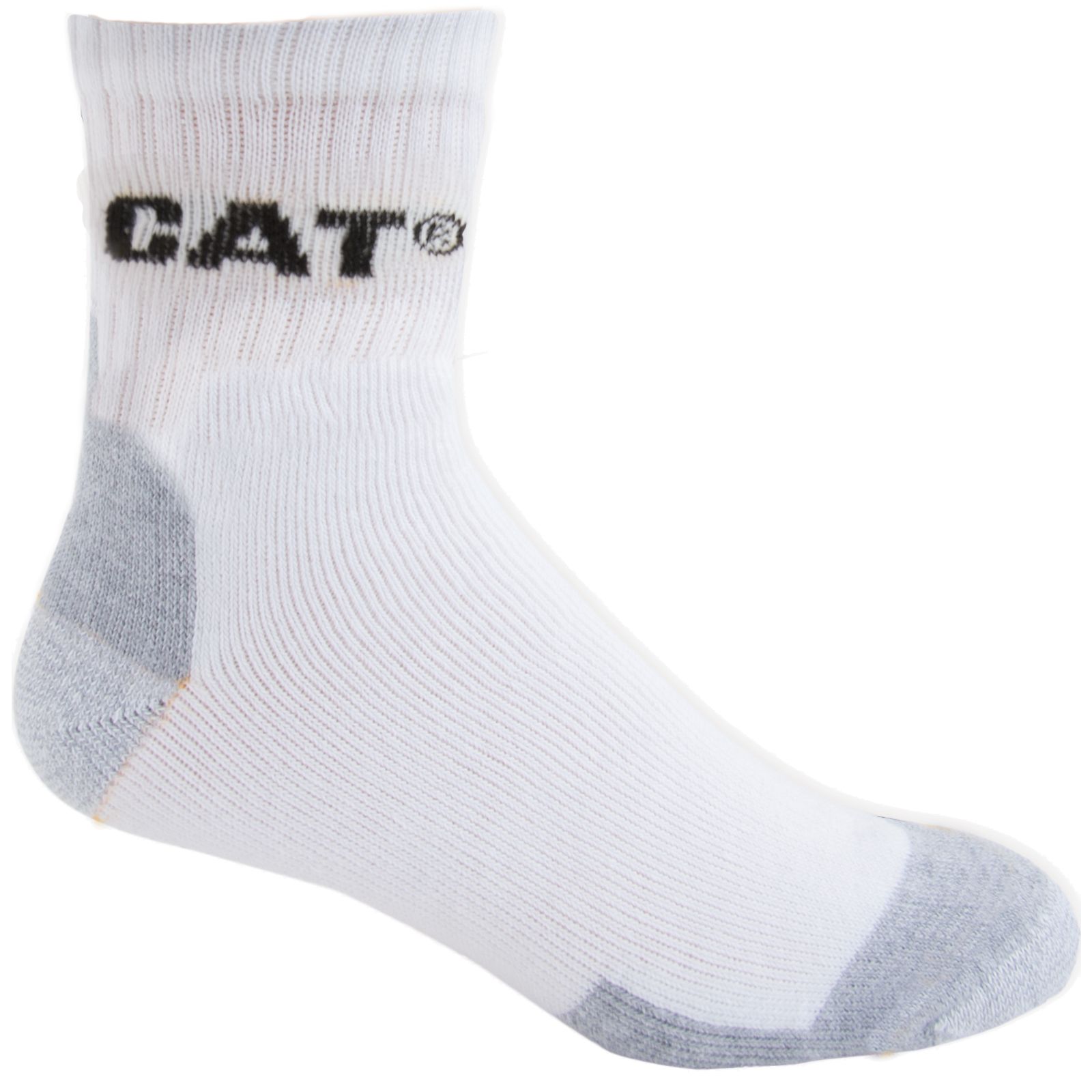 Caterpillar Shoes Sale Pakistan - Caterpillar All Season Work Quarter 3-pack Mens Socks White (843751-UOG)